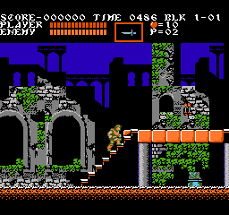 Castlevania III: Dracula's Curse gameplay screenshot